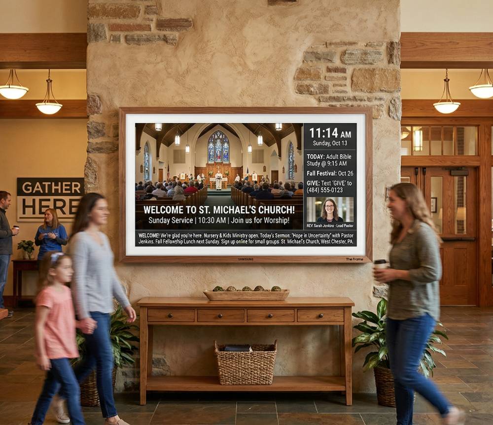 Digital Signage Scheduling That Understands Church Calendars