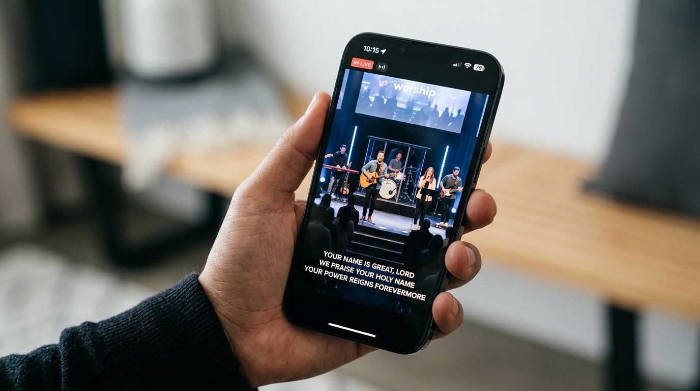 How Do I Put Lyrics and Slides on Our Church Livestream?