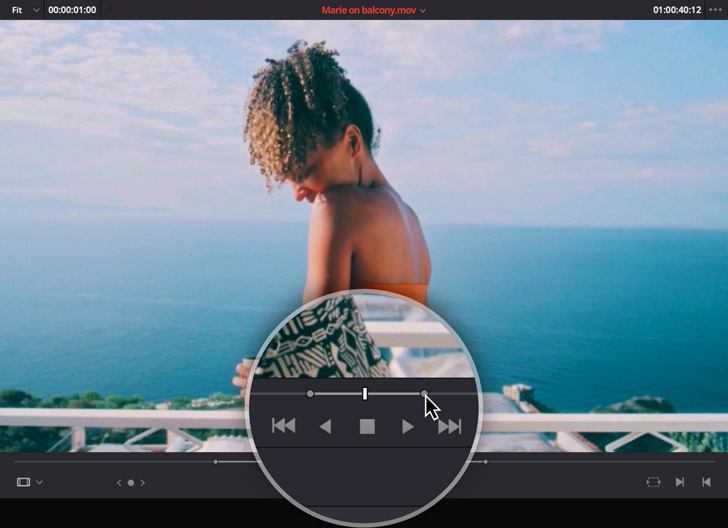 Bandeja de medios de DaVinci Resolve mostrando clips de sermón organizados y seleccionados para publicación en redes sociales