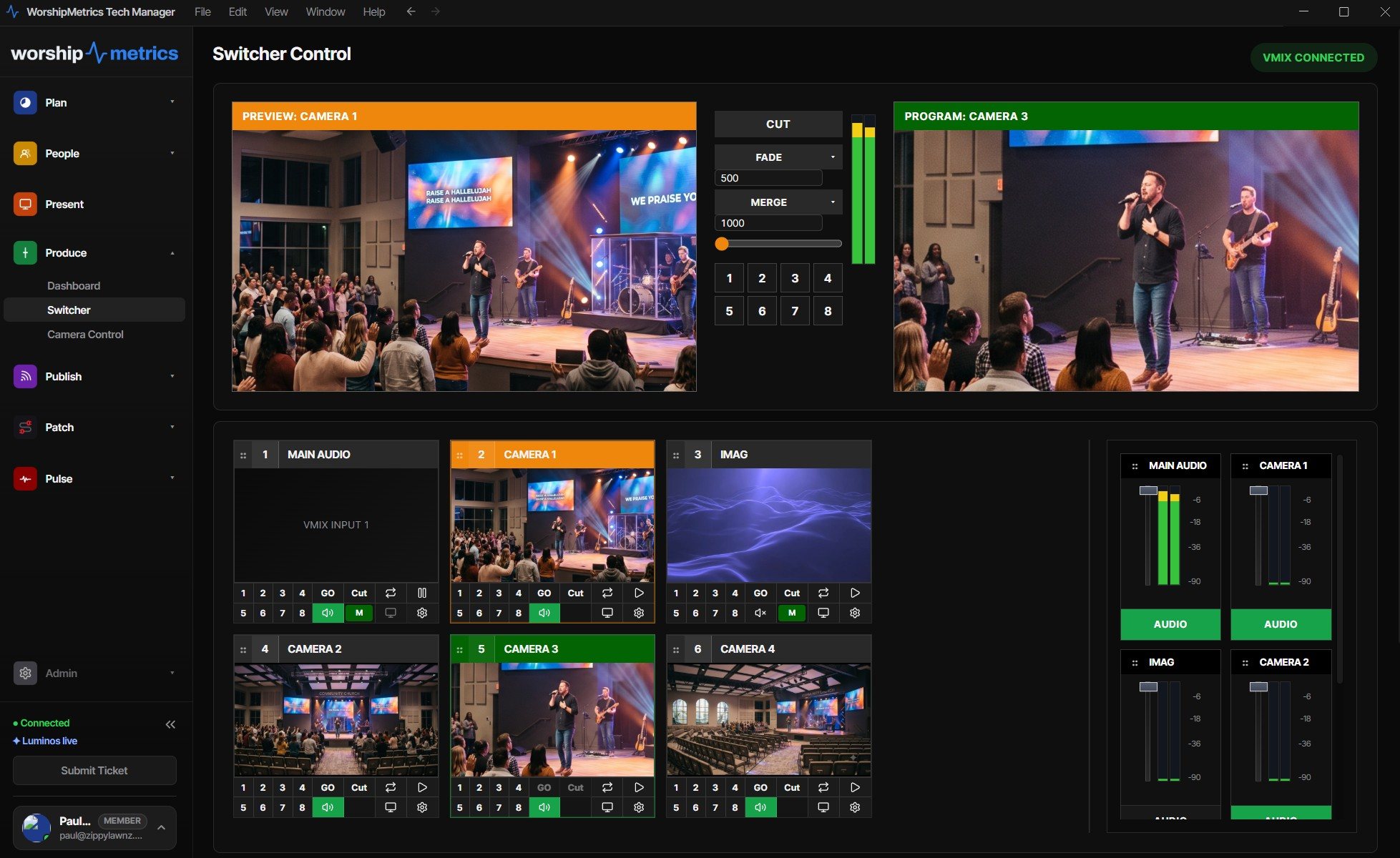 Cloud vMix Production for Churches: The Full Panel, From Anywhere