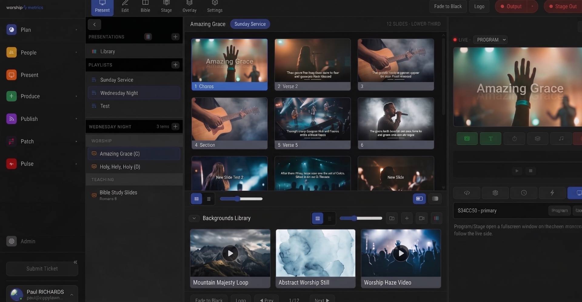 NDI Alpha-Channel Slides: A Clean Lyrics Key Without Chroma