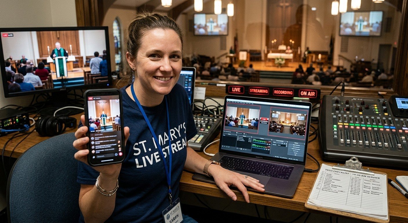 Who Starts the Stream? Giving One Volunteer the vMix Stream and Recording Job