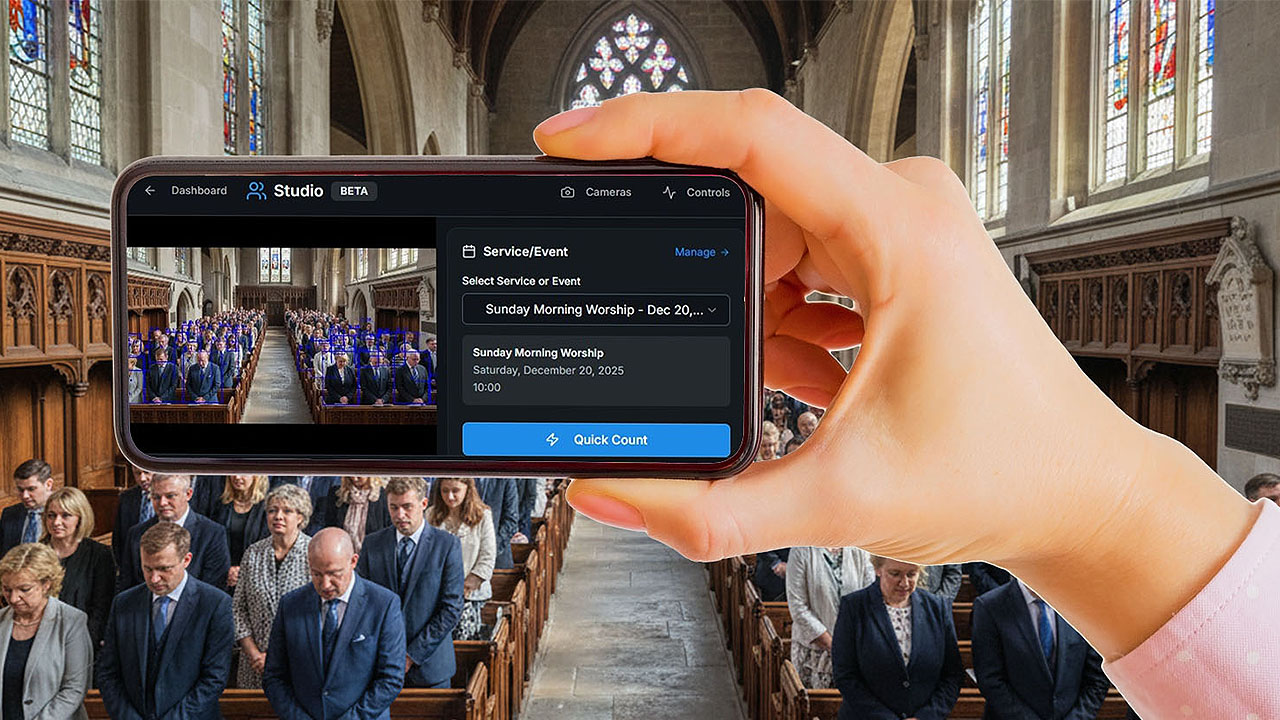 Automatic attendance counting from a room photo